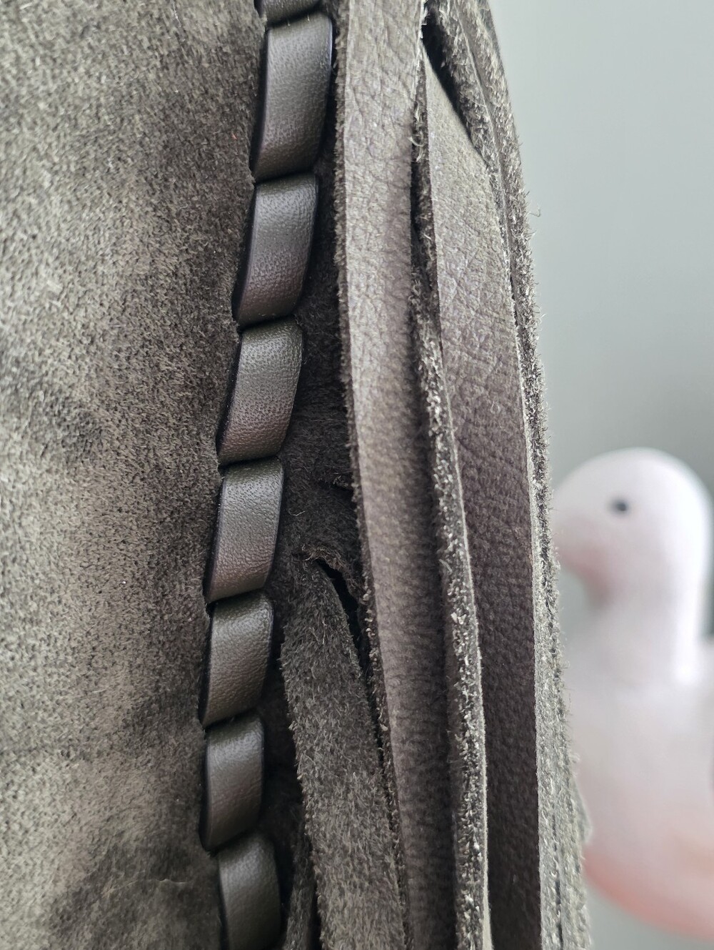 Coach 86824 Rogue 30 1941 Fern Green Cervo Suede Fringe Whipstitch Leather Bag - Picture 10 of 15